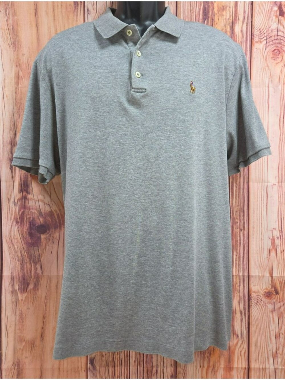 Polo Ralph Lauren Mens Gray Classic Fit Polo Shirt XL